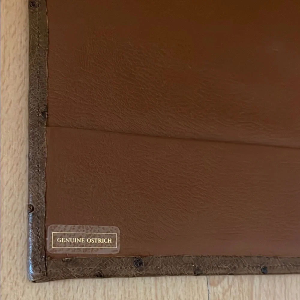 Elegant Brown Leather Portfolio